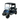 Patriot Blue EZGO RXV two seater golf cart with black seats